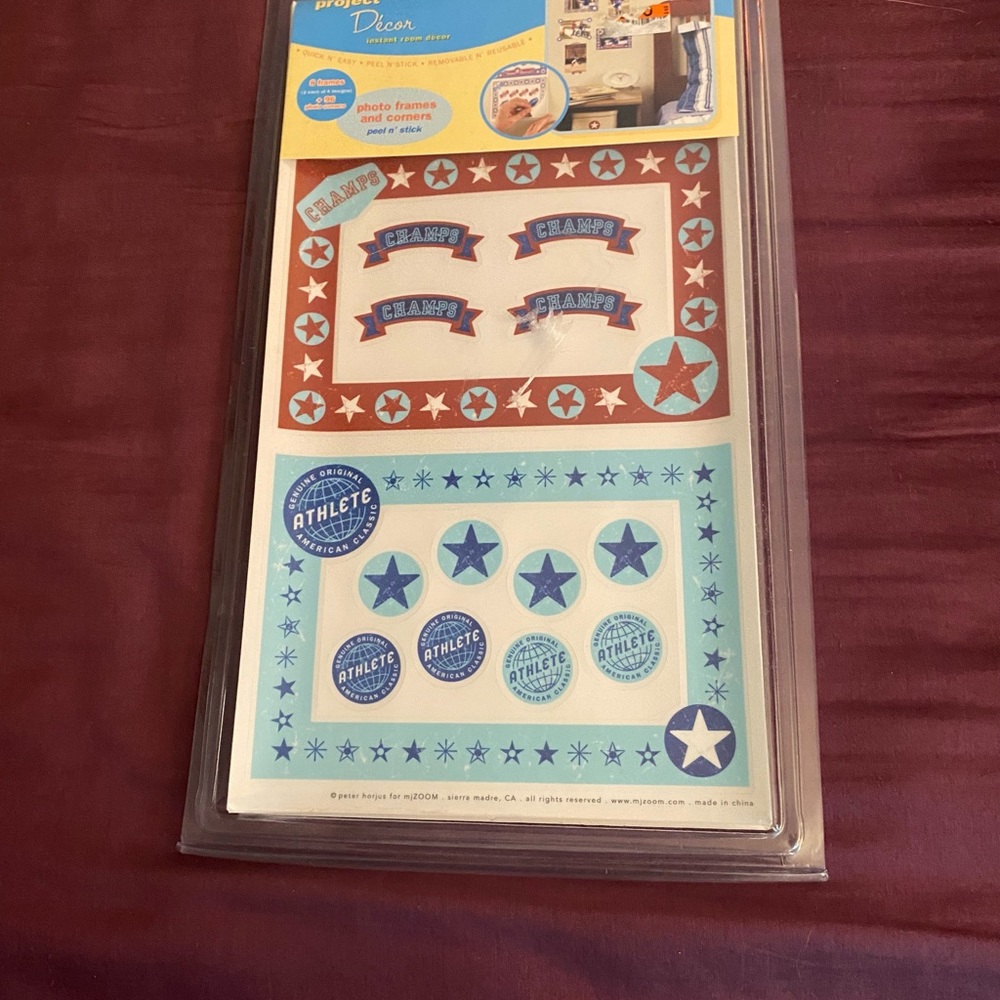 Kids Room adhesive sports wall decor removable